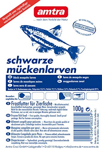 Amtra Schwarze Mückenlarven Schokotafel 10x100g (1kg)