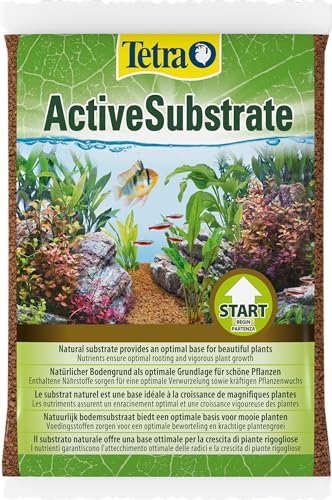 Tetra ActiveSubstrate - natürlicher Bodengrund aus wasserneutralen Tonmineralien für das Aquarium, Alternative zu Aquarienkies, 3 L Beutel