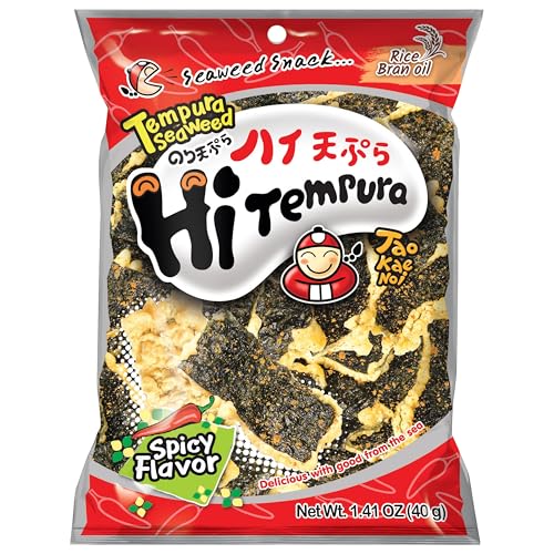 Tao Kae Noi Tempura Seaweed, Algensnack im scharfen Tempuramantel, 40 g