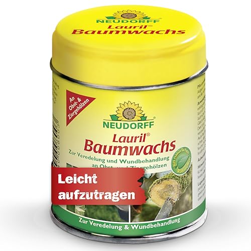 Neudorff Lauril Baumwachs – Anwendungsfertiger Baumwachs Wundverschluss zur Veredelung und schnellen Wundheilung von Obst- und Ziergehölzen, 125 g