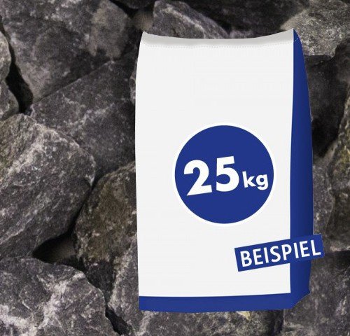 Gabionen Steine Basaltbruch Eifelschwarz Anthrazit 20-40mm 25 kg - Setzen Sie Akzente im Garten/Teich