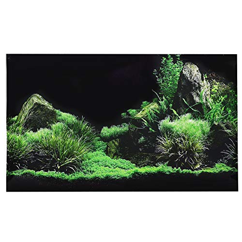 3D Effekt Meeresboden Wasser Gras Poster Selbstklebende Reptilien Terrarium Aquarium Hintergrund Aquarium Wandaufkleber Aquarium Hintergrund Unterwasser Poster PVC Dekor Tapete (61 x 40 cm)