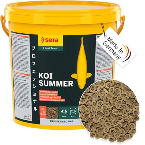 sera KOI Professional Koifutter 7 kg (21L) | Koi-Fischfutter für den Sommer | Für Temperaturen über 17°C | Geringere Wasserbelastung | Weniger Algen