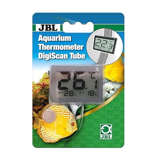JBL Aquarium Thermometer DigiScan Tube Digitales Aquariumthermometer zur Befestigung am Filterschlauch
