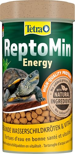 Tetra ReptoMin Energy Schildkröten-Futter - ausgewogenes, nährstoffreiches Premiumfutter mit Krill & Garnelen, 250 ml Dose