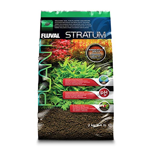 Fluval Stratum, Bodengrund fuer Aquarien, fuer Pflanzen und Garnelen, 2kg