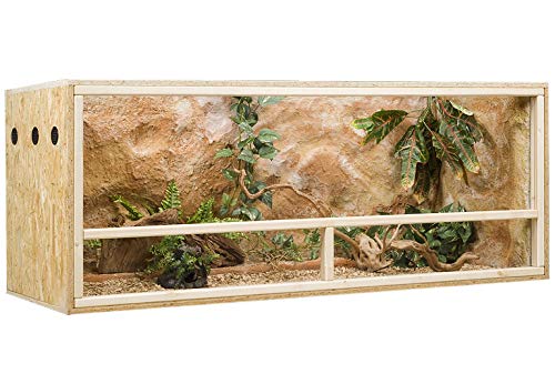 OSB Terrarium, Holzterrarium 150x60x60 cm mit Seitenbelüftung