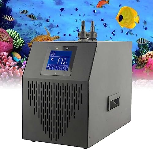 Jrcfnss 160L/42gal Aquarium-Wasserkühler, Aquarium-Kühler-Heizsystem, 10-50℃ Konstanttemperaturgerät für dekorative Haushaltsfischaquarien
