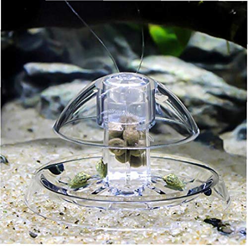 AMOYER Aquarium Kunststoff Klar Schneckenfalle Catcher Fish Tank Wurm Fangen Box-behälter-reinigungs-Tools Luftloch