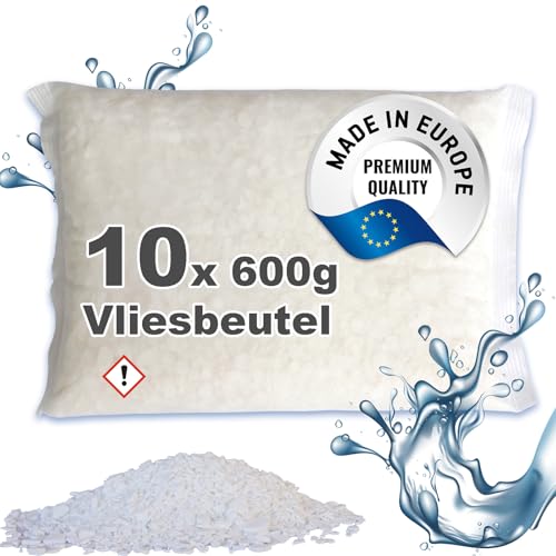 10x 600g Luft-Entfeuchter Granulat Nachfüllpack Feuchtigkeitskiller für Raumentfeuchter ab 680g | ohne Strom 3,33€/kg