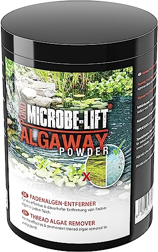 MICROBE-LIFT Pond Algaway Powder - 1000g - Effektiver Fadenalgenentferner für Teiche, beseitigt Algen schnell und verhindert Neubildung, umweltfreundlich.