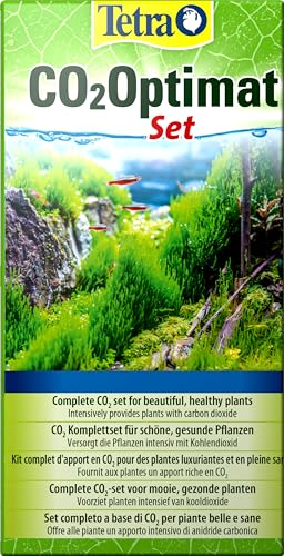 Tetra CO2-Optimat - Komplettset zur Anreicherung des Aquariumwassers mit Kohlendioxid für prächtige Wasserpflanzen, mit Diffusionsrohr, Schlauch und Saugnäpfen