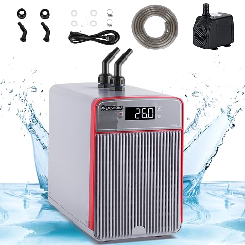 BAOSHISHAN Aquarium kühler 160L Wasserkühler Aquarium Chiller Leise Design Aquarienkühler für Hydroponik Wasser Unkraut Quallen Kristall Garnelen