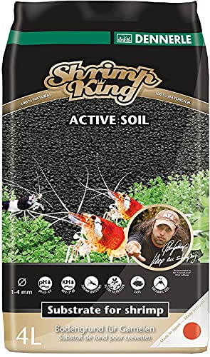 Dennerle Shrimp King Active Soil 4 Liter - Bodengrund für Garnelen und Aquascaping