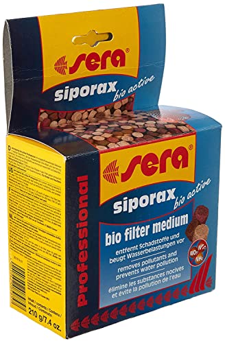 sera siporax bio active 210g (für 400l) die neue Art der Wasseraufbereitung, reduziert schon nach 24h Ammonium, Nitrit, Nitrat und ist ein selbst reinigendes Hochleistungsfiltermedium in Tabellenform