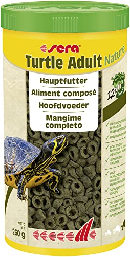 sera Turtle Adult Nature 1000ml - Futter für Landschildkröten und adulte Wasserschildkröten - aus nachhaltig produzierten Wasserlinsen, ohne Farb- & Konservierungsstoffe