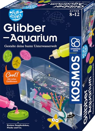 KOSMOS 654320 Fun Science Glibber-Aquarium, Amazon Exclusive, Experimente für Kinder ab 8 Jahre,