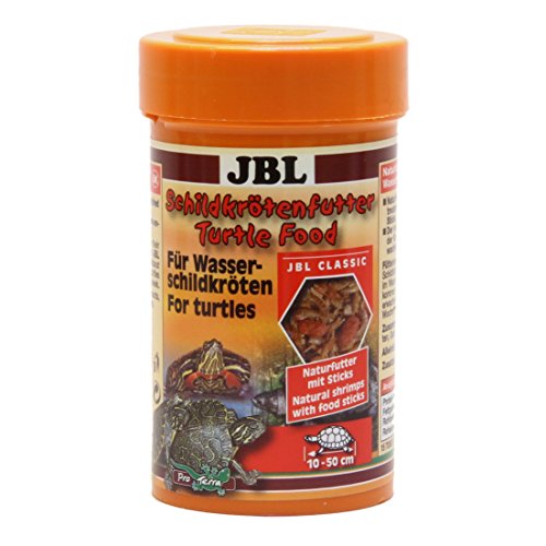 JBL Schildkrötenfutter 70362 Hauptfutter für Wasserschildkröten von 10 - 50 cm, Naturfutter mit Sticks, 100 ml