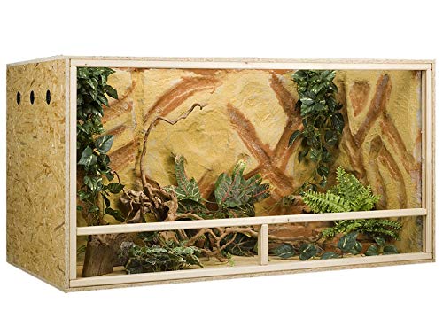 OSB Terrarium, Holzterrarium 150x60x80 cm mit Seitenbelüftung