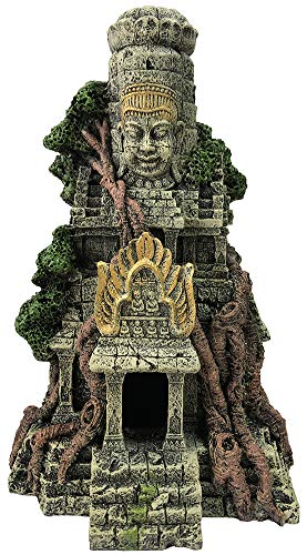 SLOCME Große Buddha Statue - Angkor Tempel Dekoration Aquarium Buddha Statue, Ornament für Aquarien