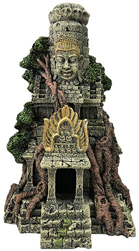 SLOCME Große Buddha Statue - Angkor Tempel dekoration Aquarium Buddha Statue, Ornament für Aquarien