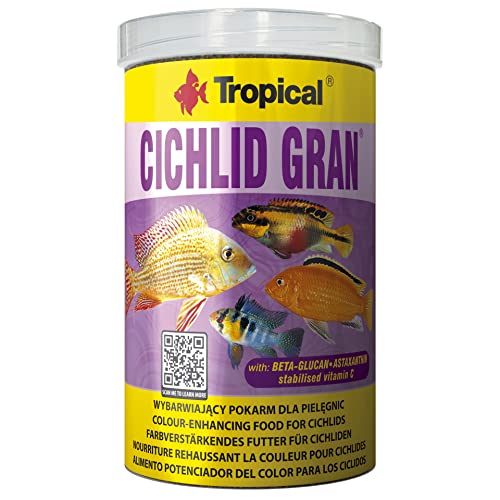 Tropical Cichlid Gran - farbverstärkendes Granulatfutter mit Beta-Glucan, 1er Pack (1 x 1 l)