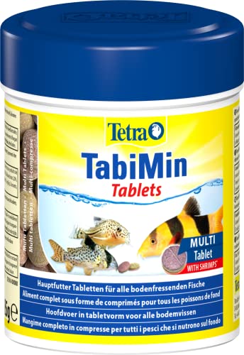 Tetra Tablets TabiMin - Tabletten Fischfutter für alle Bodenfische, z.B. Welse, Schmerlen oder bodengründelnde Barben, 275 Tabletten Dose