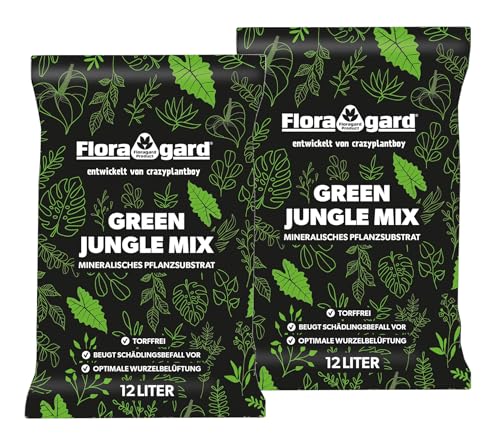 Floragard Green Jungle Mix - Mineralisches Pflanzsubstrat - 2x12 Liter