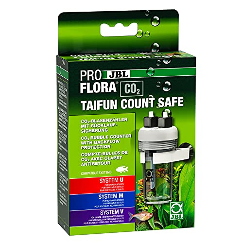 JBL PROFLORA CO2 TAIFUN COUNT SAFE, CO2-Blasenzähler, Eingebaute Rücklaufsicherung