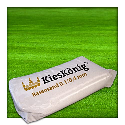 Kieskönig 25 kg Rasensand 0,1-0,4 mm Gartensand Quarzsand Grassand Rasenpflege Wurzelaktivator Bodenverbesserung