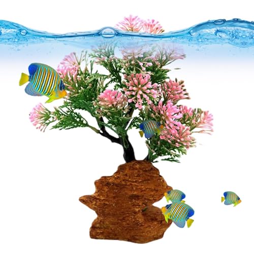 Bonsai-Baumpflanze für Aquarien, lebendige Dekorationen, Aquarien, lebendige Dekorationen, künstliche Pflanzen, Beta-Dekoration