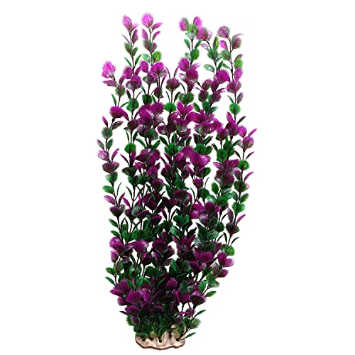 DUTACK 6522 Aquarium-Dekoration, Kunststoffpflanzen, Größe XL, 50,8 cm hoch, Violett