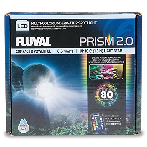 Fluval 2.0 PRISM, Spotlight, LED Beleuchtung für Süßwasser und Meerwasser Aquarien, 6,5W, 1 Stück (1er Pack)
