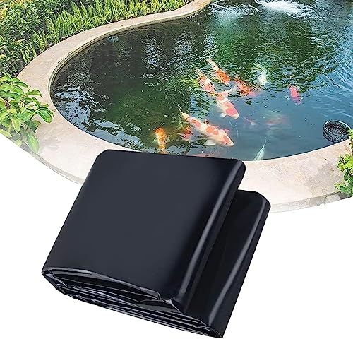 Teichfolie für Hinterhof, Gärten, leichte/flexible Membran für Pools, Wasserfälle und verfügt über 2,4 m x 3,4 m, 3,4 m x 3,5 m, 4,7 m x 5,8 m, 4,7 x 7,6 m, Fischteichfolie für den Außenbereich