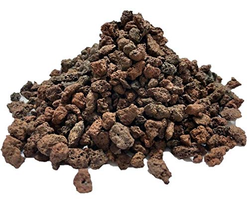 ROTOPOR Lava 2-8mm Rot-Braun Deko 20 Ltr Sack Lavakies Kies Mulch Lavasplitt Rot Braun Eifellava