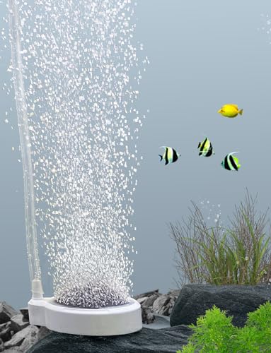 boxtech Aquarium Luftstein,SauerstoffStein Nano Bubble Air Stone Dekor, Aquarium Zubehör Tiny Bubbles（50MM）
