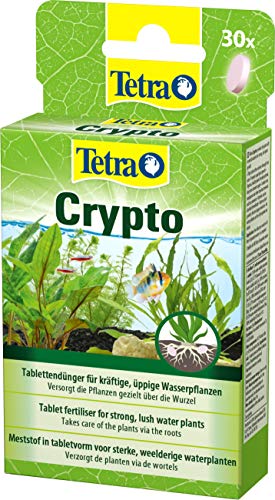 Tetra Crypto Düngetabletten - für üppige und gesunde Wurzelbildung der Wasserpflanzen im Aquarium, 30 Tabletten