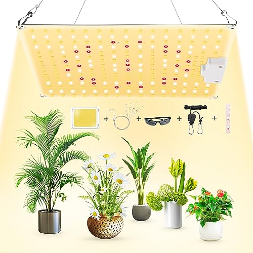 VAYALT 2023 Pflanzenlampe LED, 600W LED Pflanzenlicht Vollspektrum, mit UV & IR LED Grow Light, Wachstumslampe für Innen Samen Knospe Pflanze Gemüse und Blume für Wachsen Zelt