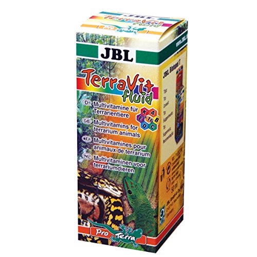 JBL TerraVit Fluid 71032 Ergänzungsfutter für Terrarientiere Vitamine und Spurenelemente Flüssig, 50 ml