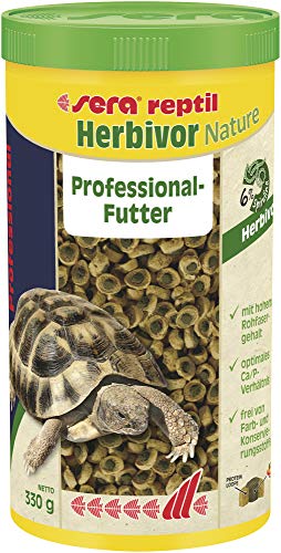 sera reptil Professional Herbivor Nature | 1.000 ml (330 g) für Landschildkröten & Leguane | Ohne Farb- und Konservierungsstoffe | Reich an Vitaminen, Mineralien & Algen