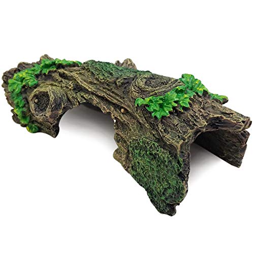 MEIZI Aquarium Deko Groß Aquarium Dekoration Harz Aquarium Zubehör Aqua Ornaments Für Kleine Garnele Fisch Schildkröte (17X9X5CM Tree)