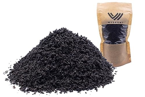 WYSKONT Aquarium Kies Schwarz - Aquarium-Sandkies 20 kg – 1-3 mm – Aquarium Kies - Aquarium Deko – Aquarium Bodengrund - Quarzsand - Aquarium Dekoration