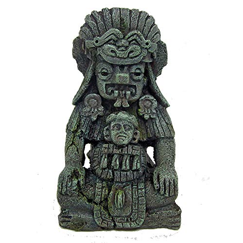 Wave Amtra Maya-Statue - Kunstharz-Aquarium-Dekoration, 14 cm