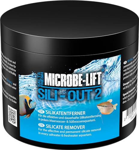 MICROBE-LIFT Sili-Out 2-500 ml - Leistungsstarker Silikat Absorber, entfernt effektiv Silikat, Phosphat und weitere Schadstoffe aus jedem Aquarium, verbessert deutlich die Wasserqualität