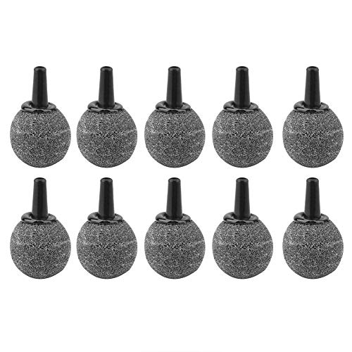 Pssopp 10 Stücke Aquarium Luftstein Mineral Blase Diffusor Airstones Set Calabash Ballförmigen Sauerstoff Diffusor Aquarium Luftschlauch Stecker Splitter für Aquarium Hydroponik