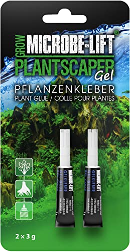 MICROBE-LIFT Plantscaper - 2x3 g Gel - Pflanzenkleber für Aquascaping, schnell & ergiebig, ideal zum Befestigen von Pflanzen, Moosen & Wurzeln in Süßwasseraquarien