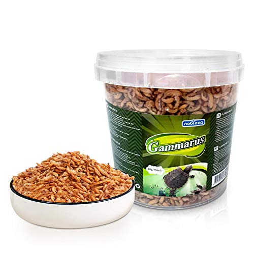 Nobleza Gammarus Futter für Schildkröten und Wasserschildkröten aus hochwertigen natürlichen Flussgarnelen 80g / 750ml