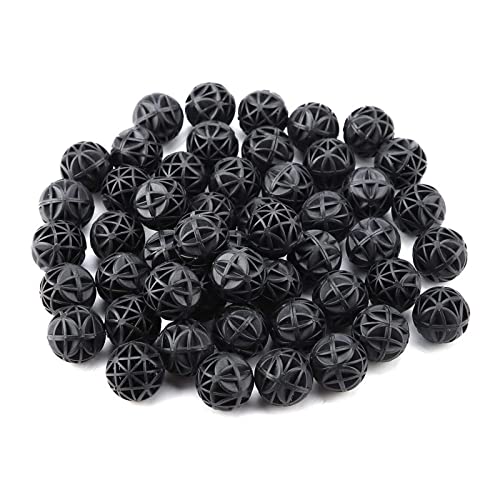 Butyeak Aquarium Bio Filterbälle, Bio Filterbälle, Aquarium Filter Bio Balls, 100 Stück Filter Biochemische Ball, Reduziert Anzahl Wasserwechsel, Filtermaterial für EX Außenfilter, für Aquarien, 16mm