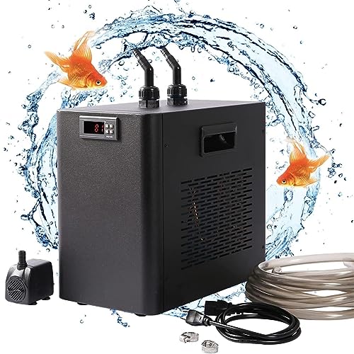 CASEGO Aquarium-Wasserkühler, Kühler, Marine-Tankkühler, Wasserkühlmaschine, geeignet für Aquarien für Süß- und Salzwasser-Aquarien, Axolotl (160l)