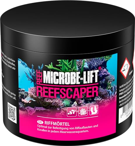 MICROBE-LIFT Reefscaper - 500 g - Professioneller Riffmörtel ideal zur stabilen Befestigung von Korallen und Riffstrukturen in Meerwasseraquarien, einfach in der Anwendung.